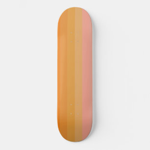 Skateboard Patinage en bande orange et rose