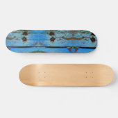 Skateboard Patinage en bois bleu. (Horz)
