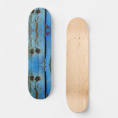 Skateboard Patinage en bois bleu. (Recto)