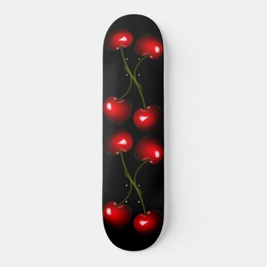 Skateboard Patinage en cerisier rouge frais - Vos couleurs (Recto)