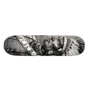 Skateboard Patinage en chef indien américain
