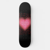 Skateboard Patinage en coeur rose (Recto)