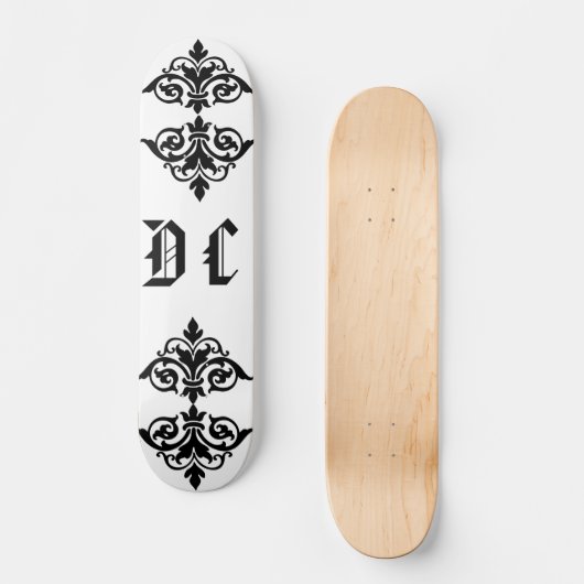 Skateboard Patinage en continu monogramme (Recto)