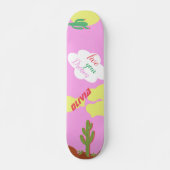 Skateboard Patinage en couleurs pour filles (Devant)
