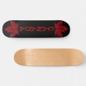 Skateboard Patinage en feuille d'érable cool Retro Canada (Horz)