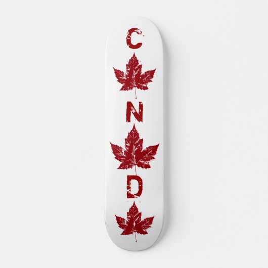 Skateboard Patinage en feuille d'érable Retro Canada en état  (Devant)
