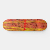 Skateboard Patinage en fil rouge zen (Horz)