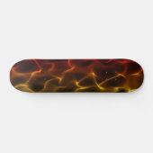 Skateboard Patinage en flammes (Horz)