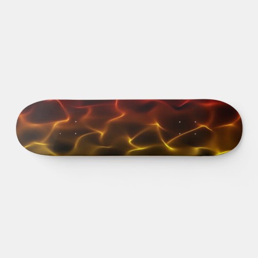 Skateboard Patinage en flammes (Horz)