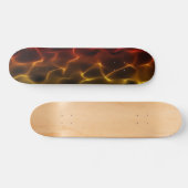 Skateboard Patinage en flammes (Horz)