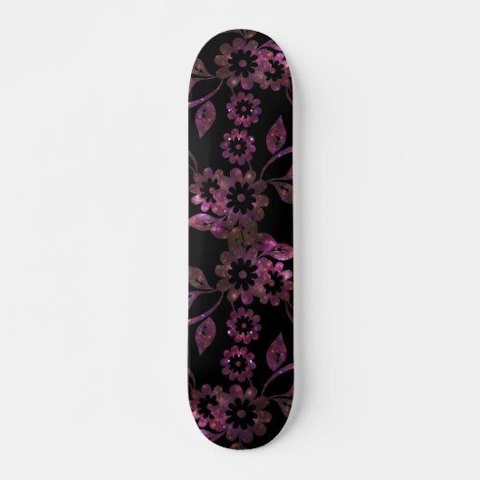 Skateboard Patinage en fleurs (Devant)