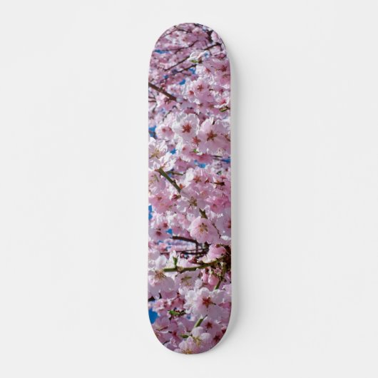 Skateboard Patinage en fleurs de cerisiers japonais (Devant)