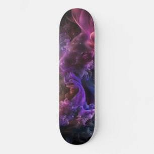 Skateboard Patinage en galaxie violette