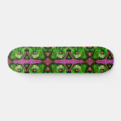 Skateboard Patinage en graffiti rose et vert (Horz)