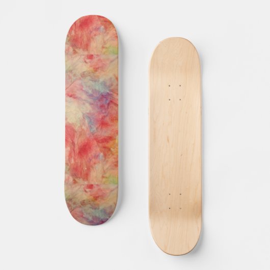 Skateboard Patinage en marbre rose (Recto)