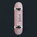 Skateboard Patinage en Parties scintillant Pinky<br><div class="desc">Personnalisez facilement ce jeu de skateboard en faux parties scintillant rose personnalisé. Un grand cadeau pour n'importe quel patineur. PARTIES SCINTILLANT NON RÉELLE</div>
