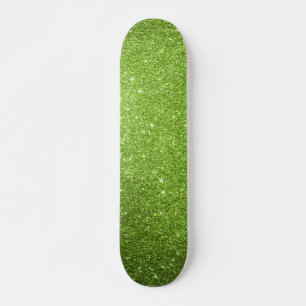 Skateboard Patinage en Parties scintillant verte