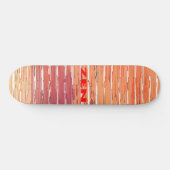 Skateboard Patinage en roseaux rouges zen (Horz)
