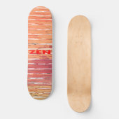 Skateboard Patinage en roseaux rouges zen (Recto)