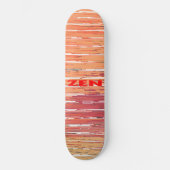 Skateboard Patinage en roseaux rouges zen (Recto)