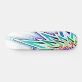 Skateboard Patinage étoile Abstrait (Horz)
