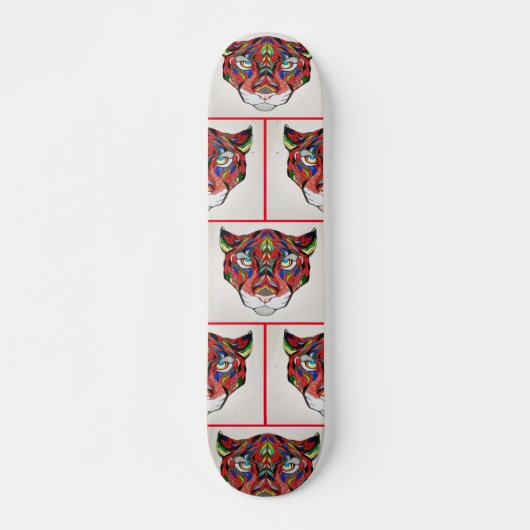 Skateboard Patinage Fierce Tiger (Devant)