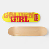 Skateboard Patinage FILLE GOLDEN, pont de 7 ¾ po (Horz)