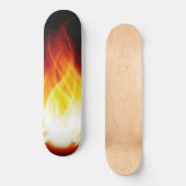 Skateboard Patinage Flames (Recto)