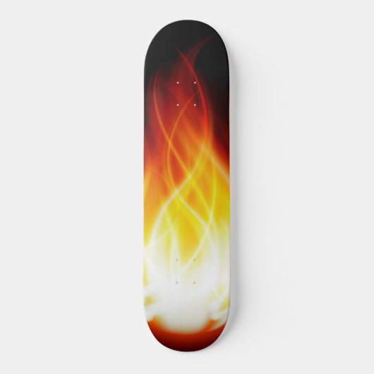 Skateboard Patinage Flames (Recto)
