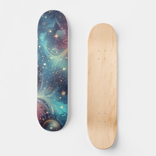 Skateboard Patinage Galaxy (Recto)