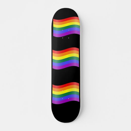 Skateboard Patinage gay pride (Devant)
