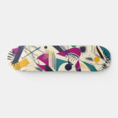 Skateboard Patinage géométrique dynamique Abstrait (Horz)