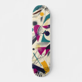 Skateboard Patinage géométrique dynamique Abstrait (Devant)