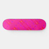 Skateboard Patinage géométrique en rose intégral préconstruit (Horz)