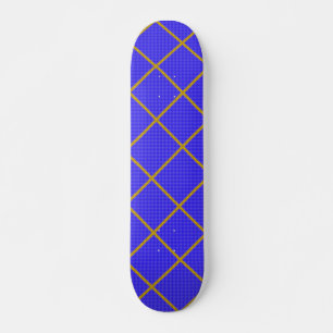 Skateboard Patinage Gold et Blue