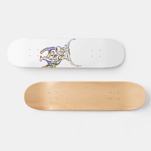 Skateboard Patinage graphique de conception de taureaux  (Horz)