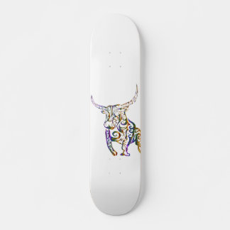 Skateboard Patinage graphique de conception de taureaux 