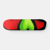 Skateboard Patinage Green Heart (Horz)