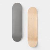 Skateboard Patinage gris clair solide (Recto)