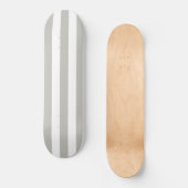 Skateboard Patinage Gris simple et blanc (Recto)