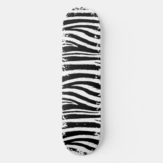 Skateboard Patinage Grunge Zebra (Recto)