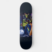 Skateboard Patinage Halloween/Sorcière (Recto)