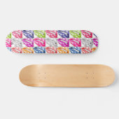 Skateboard Patinage Hot Lips pop art (Horz)