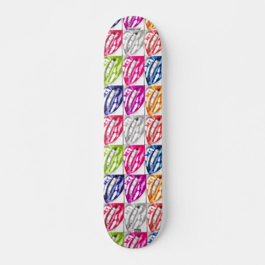 Skateboard Patinage Hot Lips pop art (Devant)
