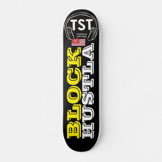 Skateboard Patinage HUSTLA NOIRE (Recto)