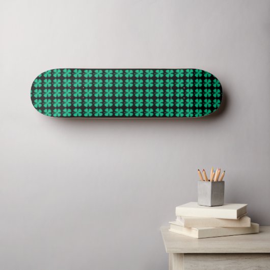 Skateboard Patinage irlandais noir version 2 (Art mural (Horz))
