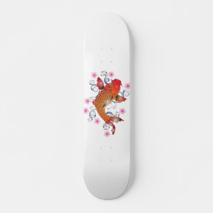 Skateboard Patinage japonais Koi Fish