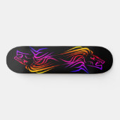 Skateboard Patinage Lion Fire - Couleurs personnalisées (Horz)