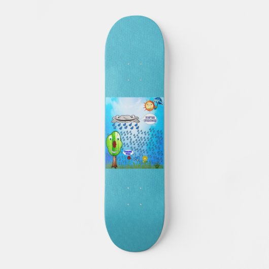 Skateboard Patinage Merci Flower (Recto)