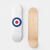 Skateboard Patinage MOD bleu rouge et blanc | Cadeaux MOD (Recto)